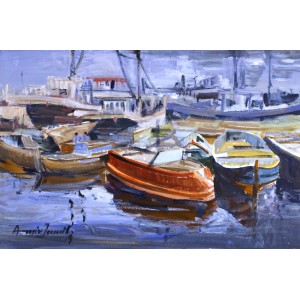 Amir Jamil, 12 x 18 Inch, Acrylic On Canvas, Seascape Painting, AC-AJM-030
